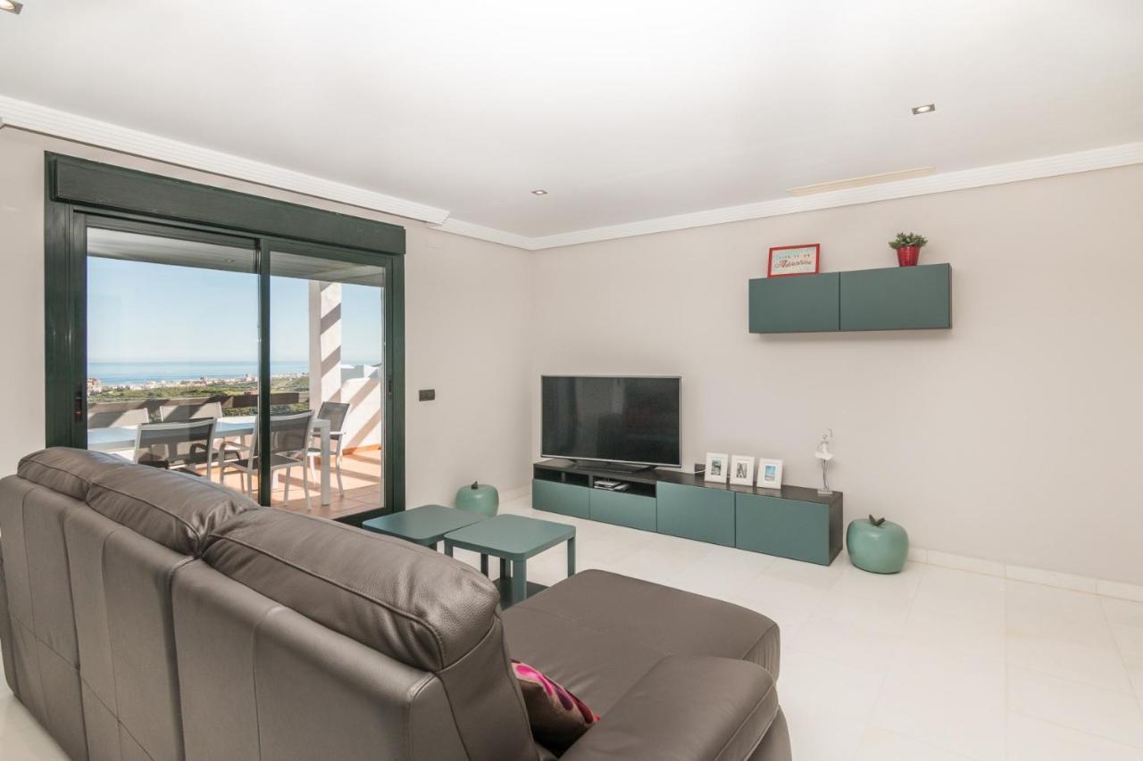 2186-Luxury Sea View Penthouse In Casares Costa Exterior foto